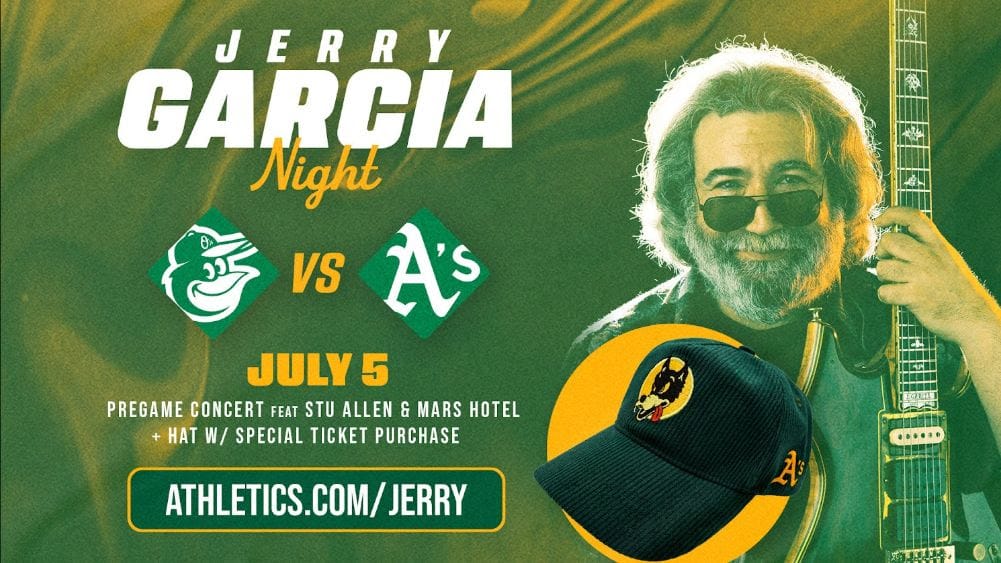 Oakland A’s to Pay Tribute to Jerry Garcia