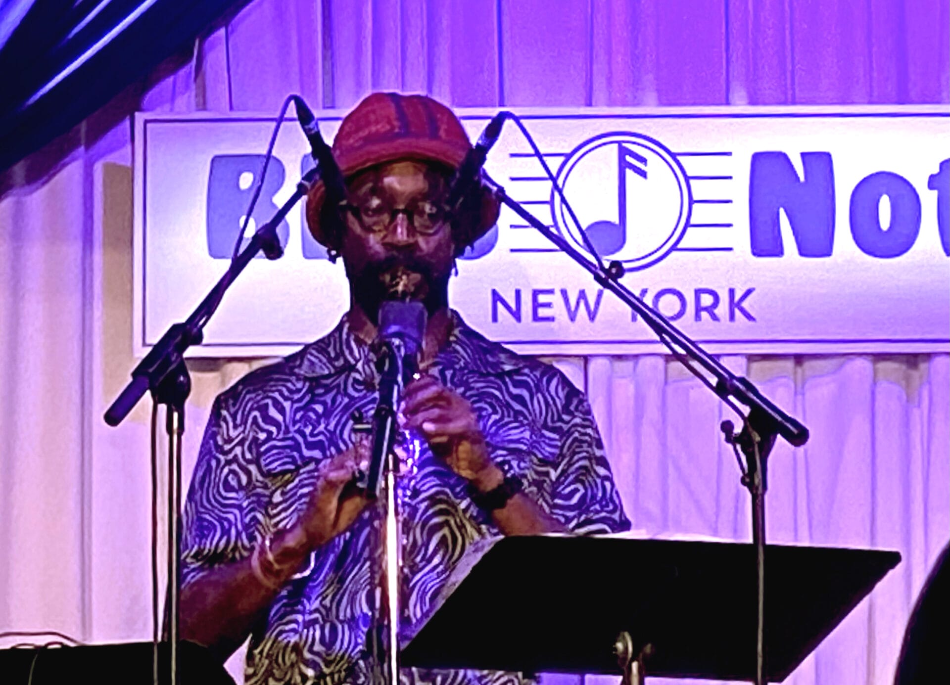 Shabaka with George Burton at Blue Note New York