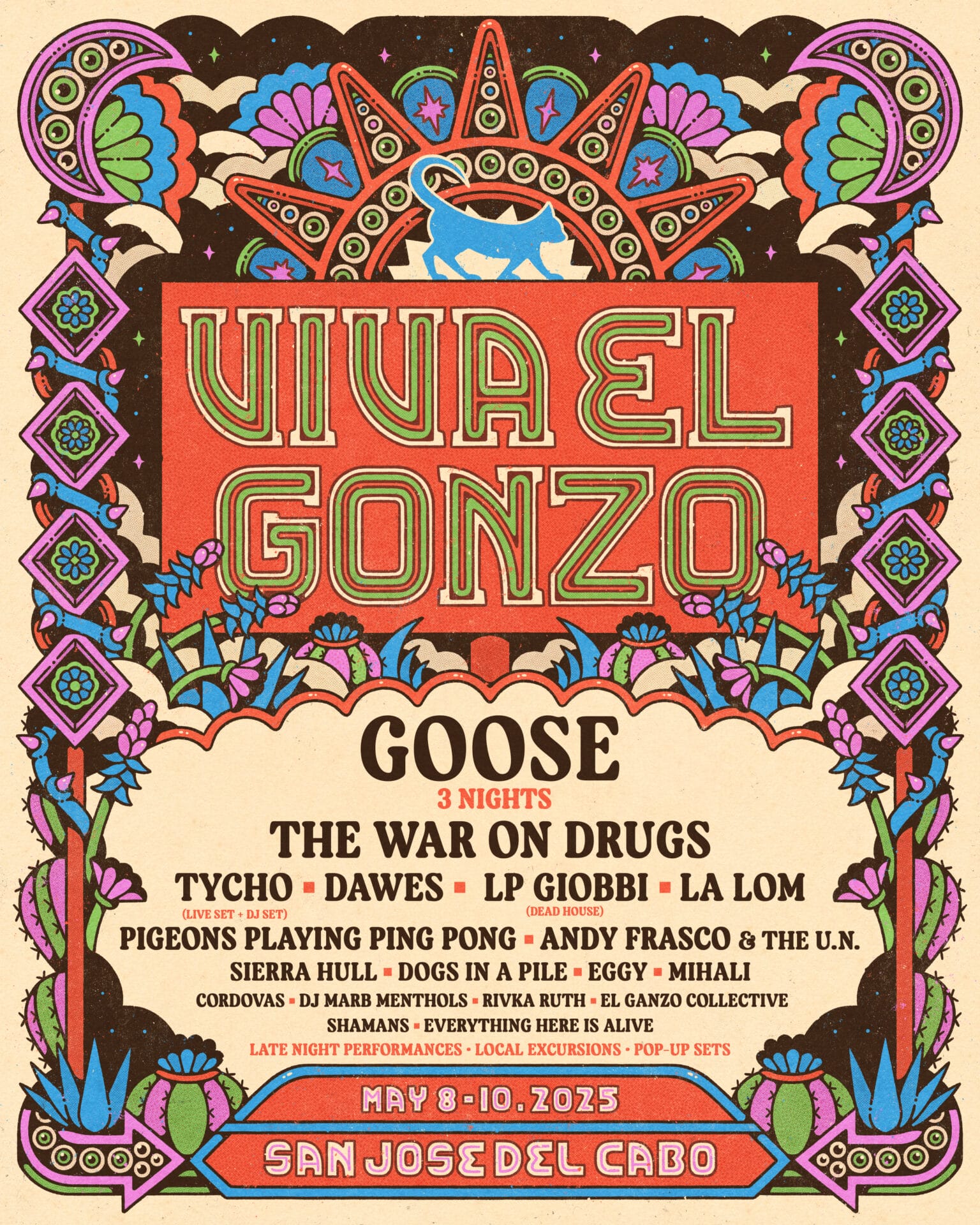 Goose Announce Viva El Gonzo, Inaugural Destination Event with The War on Drugs, Pigeons Playing Ping Pong, Dawes, LA LOM and More