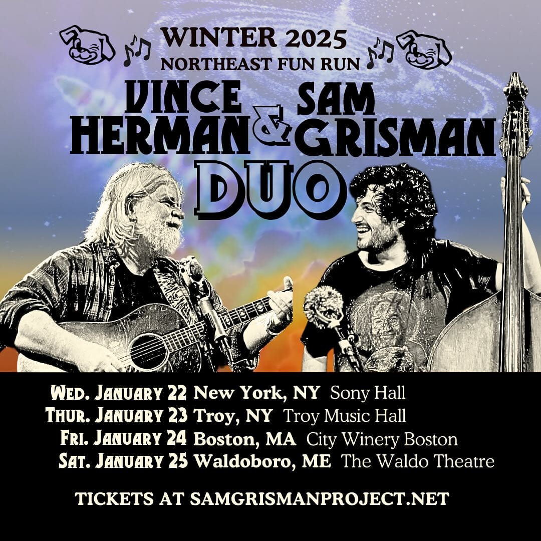 Vince Herman and Sam Grisman Announce Northeastern Acoustic Duo Tour