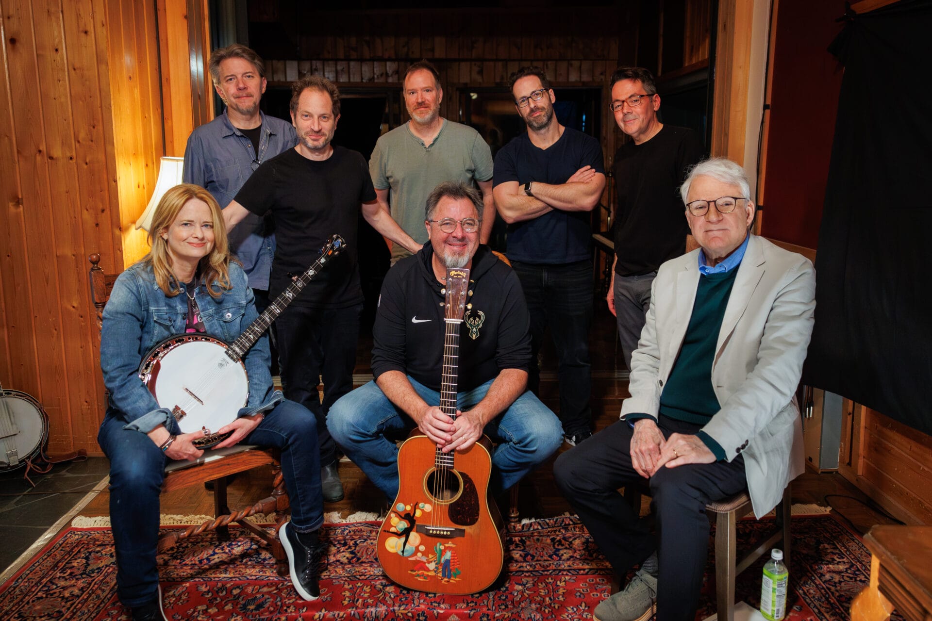 Watch: Banjoists Alison Brown and Steve Martin Recruit Vince Gill for “Wall Guitar (Since You Said Goodbye)”