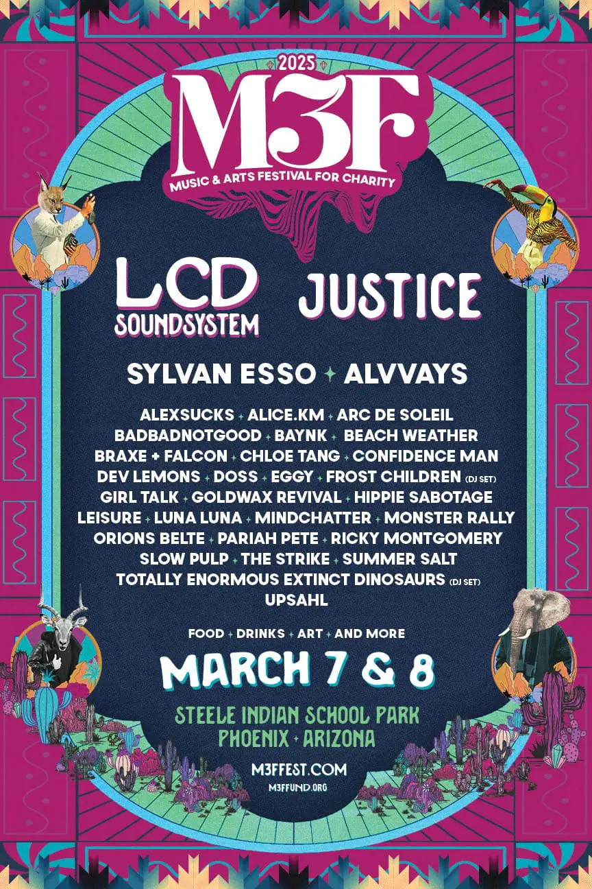LCD Soundsystem and Justice to Headline Nonprofit M3F Festival