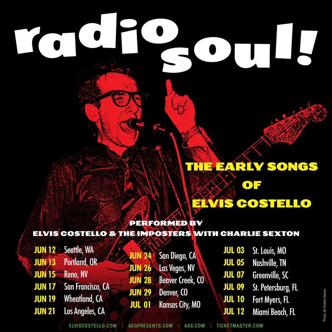 Elvis Costello to Revive Early Catalog with “Radio Soul!” Tour in 2025