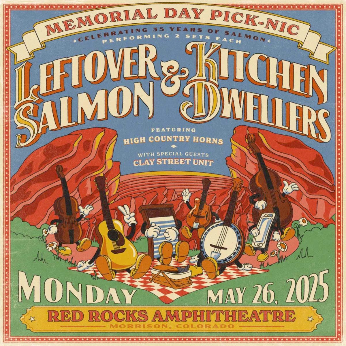 Leftover Salmon and Kitchen Dwellers Detail Memorial Day Pick-Nic at Red Rocks