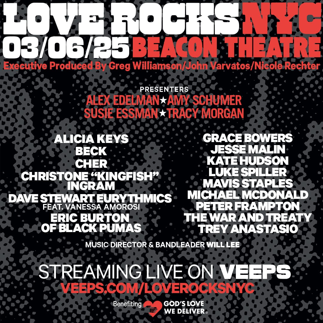 Love Rocks NYC Benefit Concert with Trey Anastasio, Mavis Staples, Peter Frampton, Beck and More To Stream with Veeps