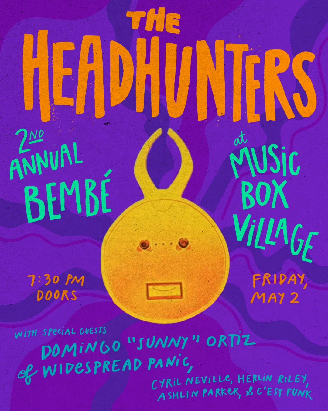 The Headhunters Outline Second Annual Bembé: Jazz Fest After Hours Featuring Widespread Panic’s Domingo “Sunny” Ortiz, Cyril Neville and More The Headhunters Outline Second Annual Bembé: Jazz Fest After Hours Featuring Widespread Panic’s Domingo “Sunny” Ortiz, Cyril Neville and More
