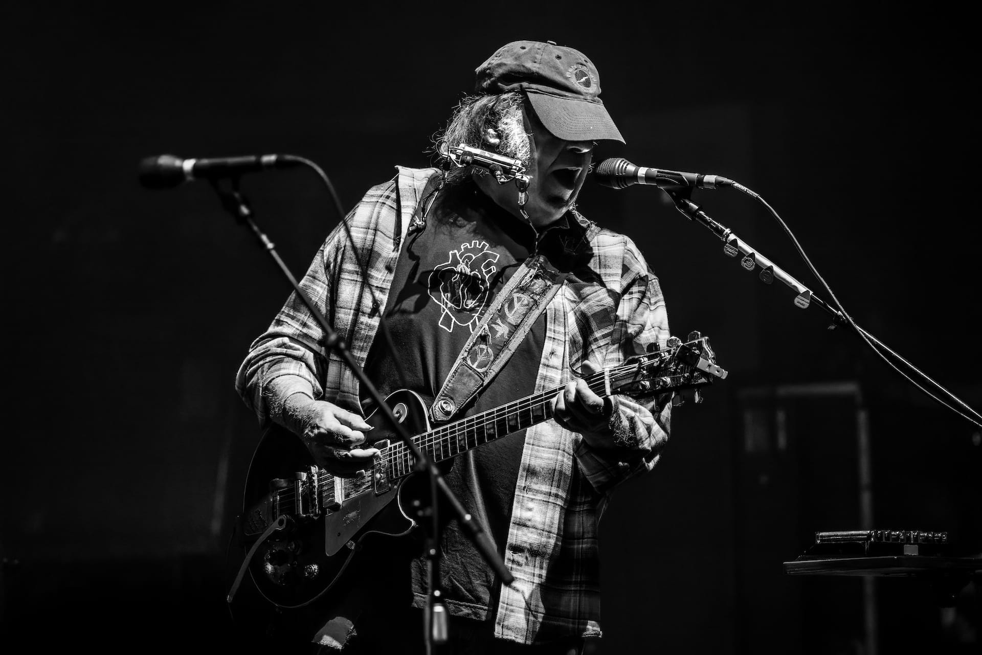 Watch: Neil Young, Joan Baez and Maggie Rogers Perform “Rockin’ in the Free World” in LA Watch: Neil Young, Joan Baez and Maggie Rogers Perform “Rockin’ in the Free World” in LA