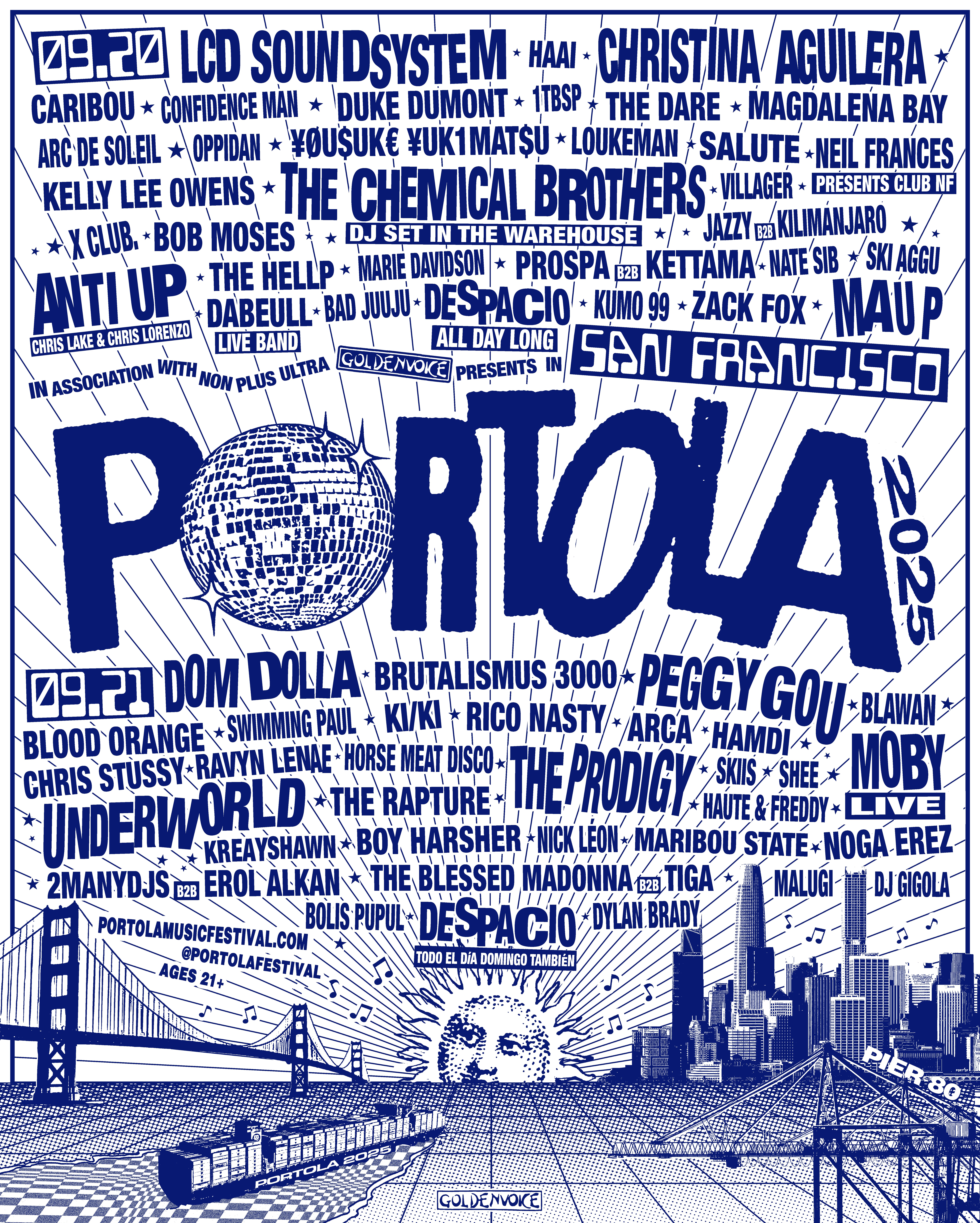 Portola Festival Unveils 2025 Lineup: LCD Soundsystem, The Prodigy, Underworld, Moby, Peggy Gou, Blood Orange and More