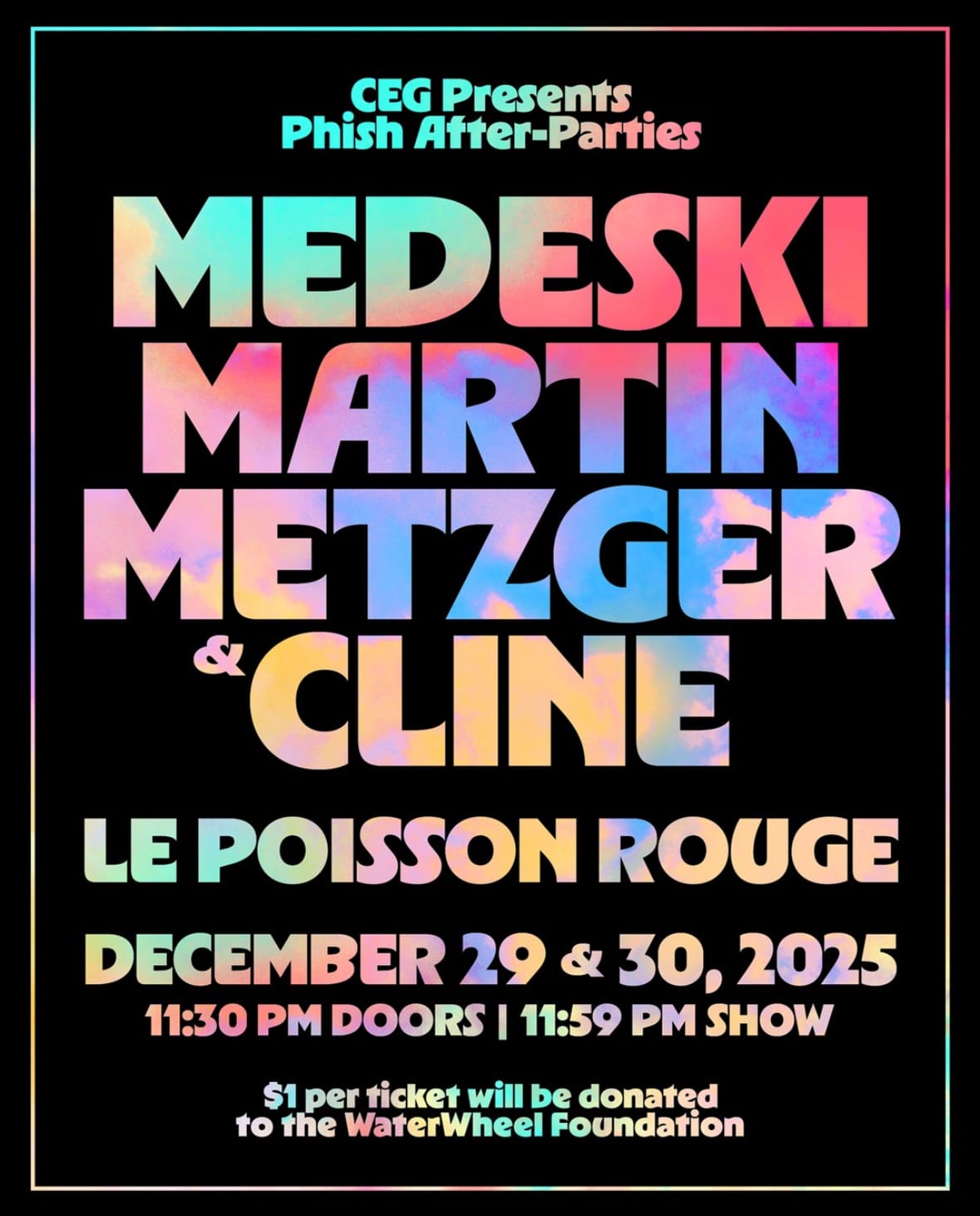 John Medeski, Billy Martin, Scott Metzger, and Nels Cline Announce Phish After-Parties at Le Poisson Rouge
