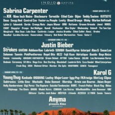 Coachella Unveils 2026 Artist Lineup: Justin Bieber, Sabrina Carpenter, Karol G, David Byrne, Iggy Pop, Young Thug and More