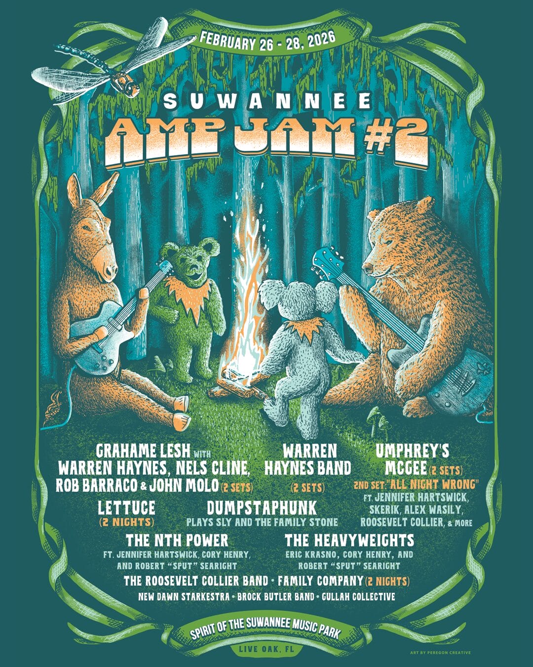 Suwannee Amp Jam #2 to Feature Warren Haynes Band, Grahame Lesh and Friends, Umphrey’s McGee and More