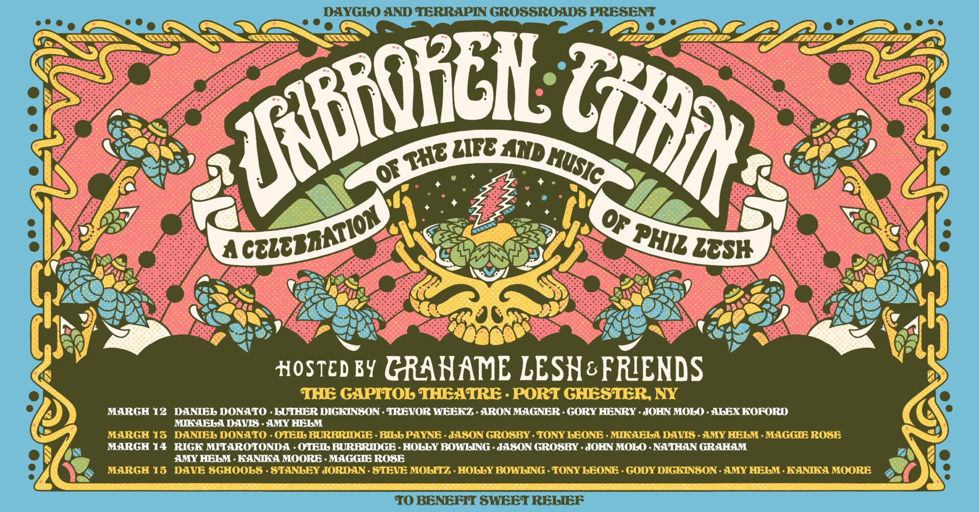 Unbroken Chain: A Celebration of the Life and Music of Phil Lesh Will Return to the Capitol Theatre in March with an All-Star Grahame Lesh & Friends Lineup