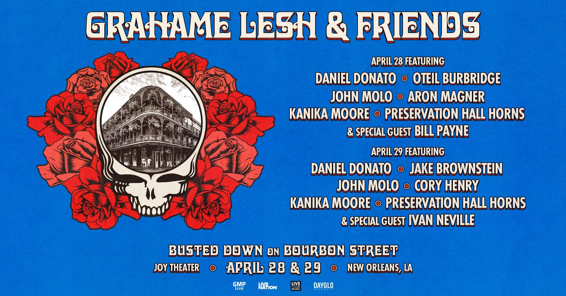 Grahame Lesh & Friends Book All-Star Shows at New Orleans’ Joy Theater