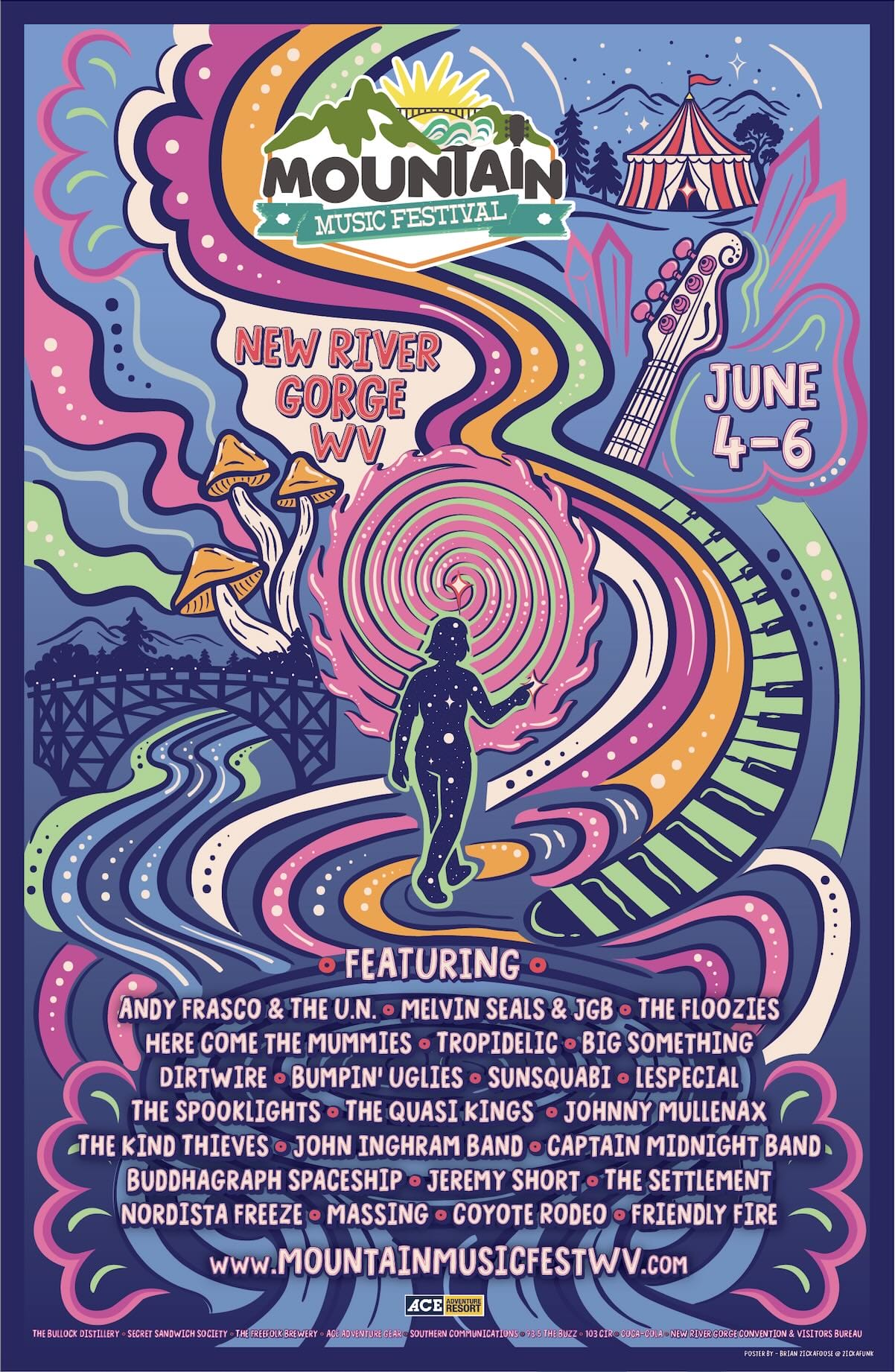 4/26 Awesome Music Festival インソンセット Mountain Music Festival Enlists Andy Frasco & The U.N., Melvin