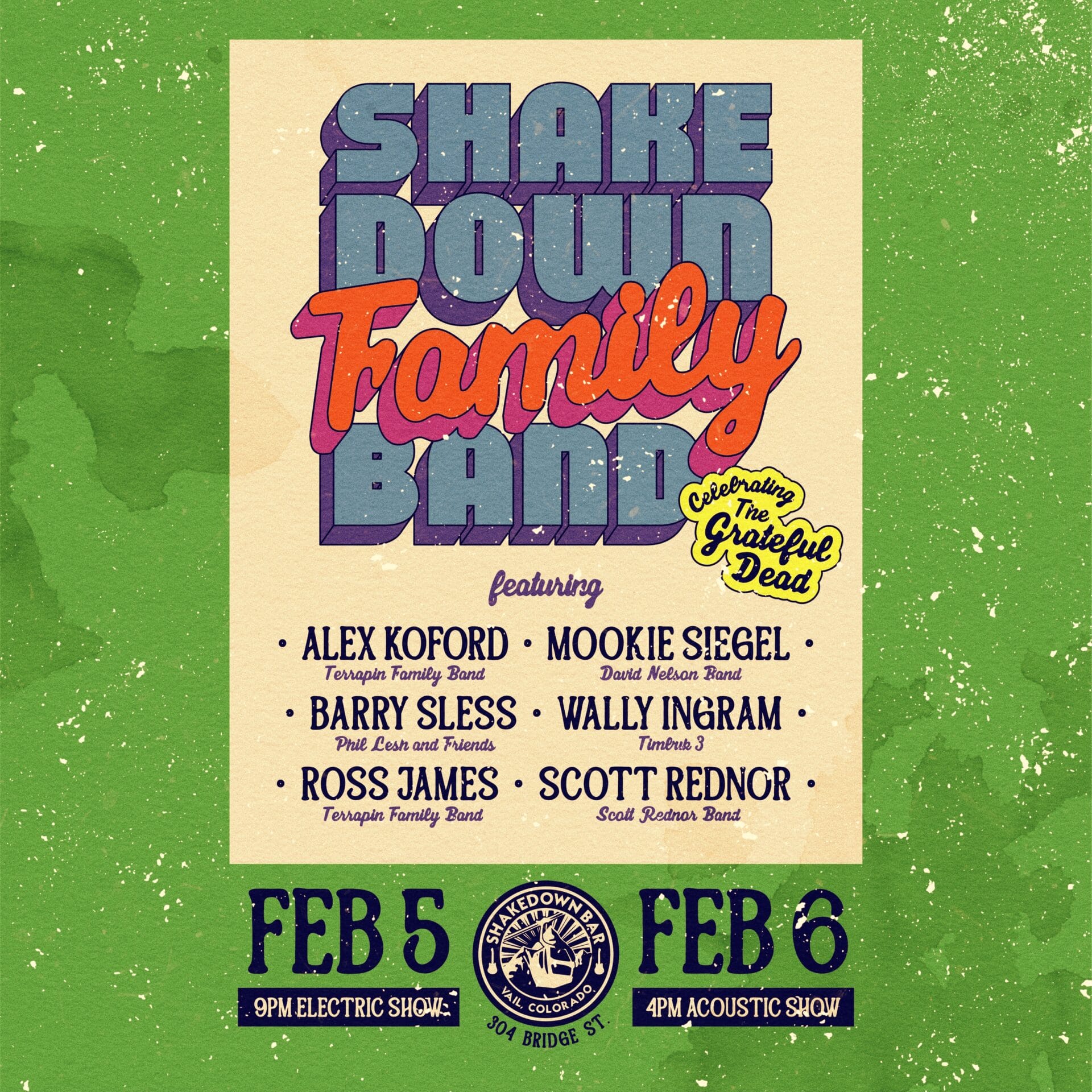 Shakedown Family Band Enlists Drummer Alex Koford to Fill in for Jay Lane During Colorado Concerts