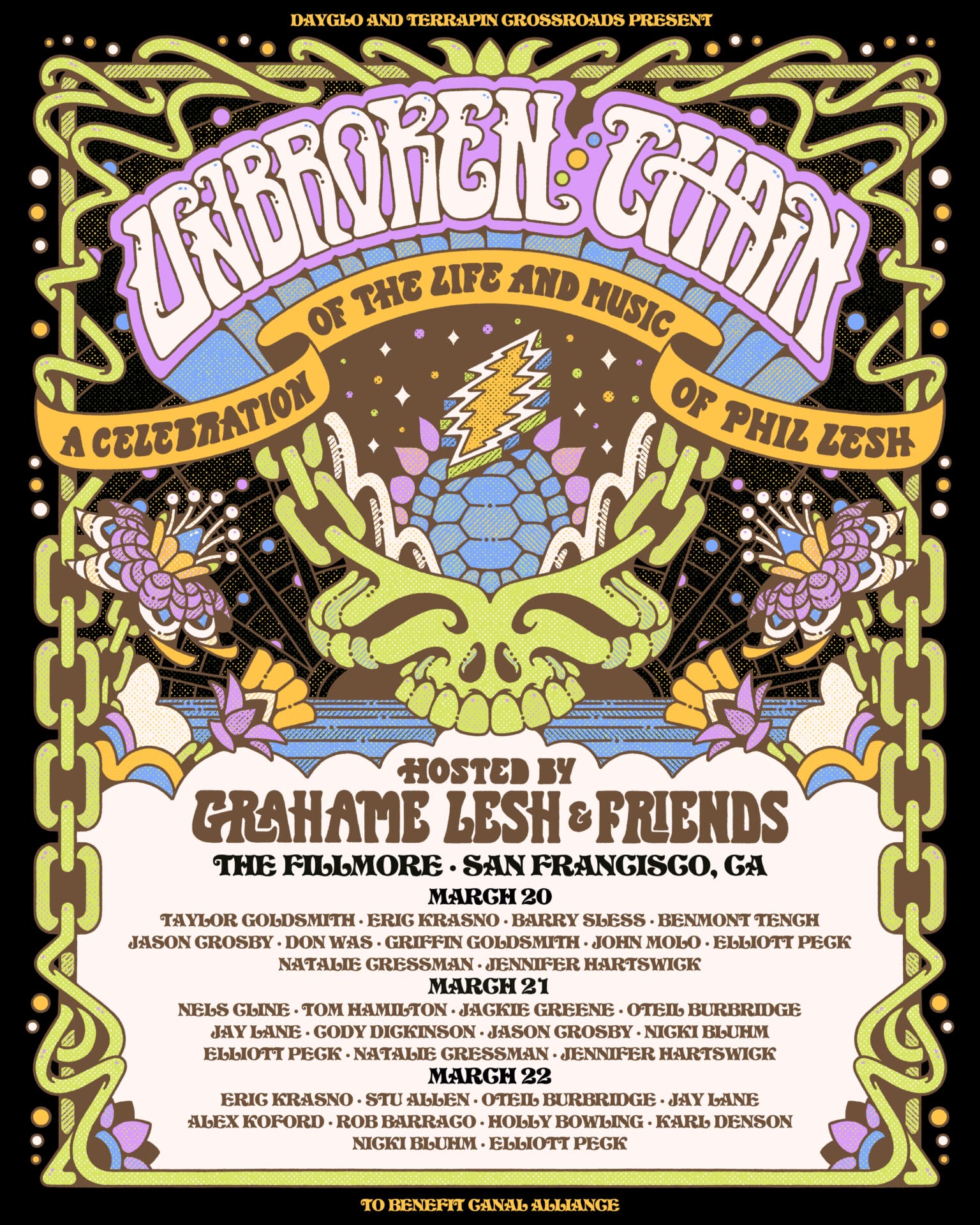 Grahame Lesh & Friends Announce West Coast Extension of Unbroken Chain: A Celebration of the Life and Music of Phil Lesh, with an Additional Emphasis on Bobby Weir