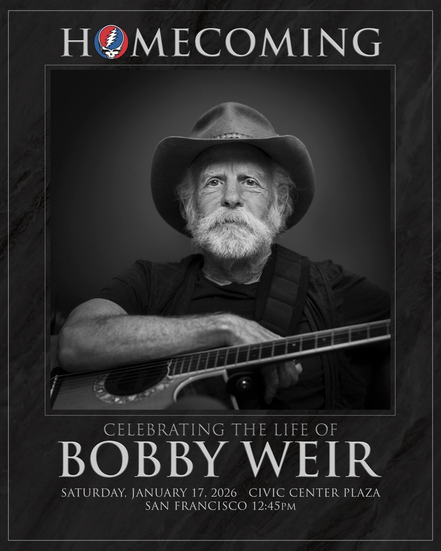 San Francisco to Honor Bobby Weir with a Hometown Fare Thee Well
