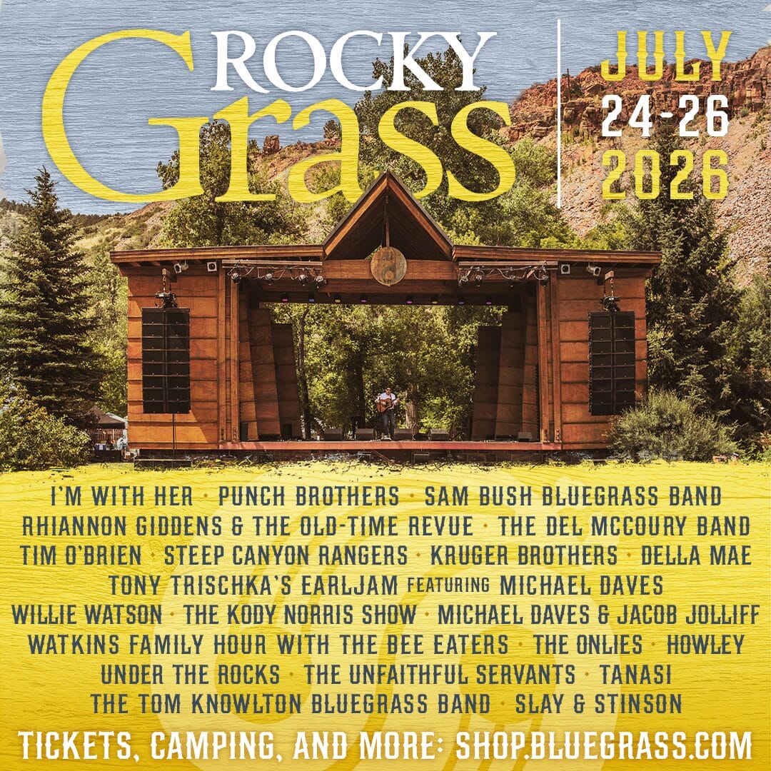 RockyGrass Enlists I’m With Her, Punch Brothers, Sam Bush Bluegrass Band and More for 2026 Event