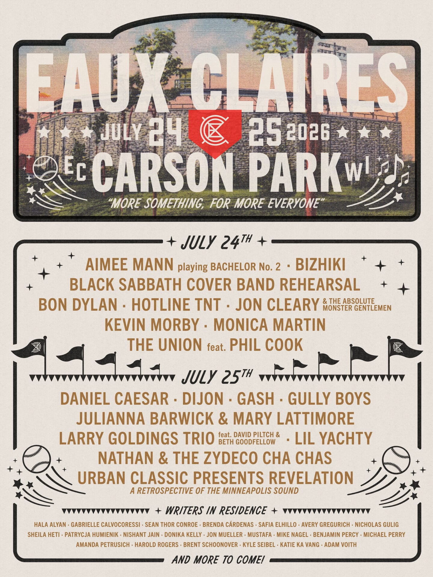Eaux Claires Festival Announces 2026 Lineup: Bon Dylan, Daniel Caesar, Lil Yachty, Aimee Mann and More