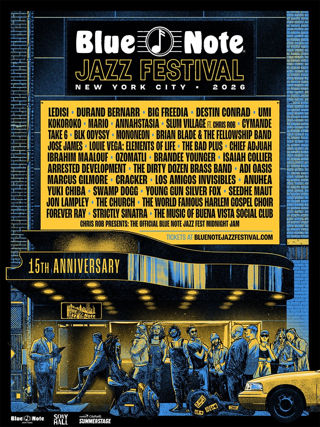 Blue Note Jazz Festival Details 2026 Artist Lineup: Ledisi, Big Freedia, Kokoroko, Cymande, Cracker and More