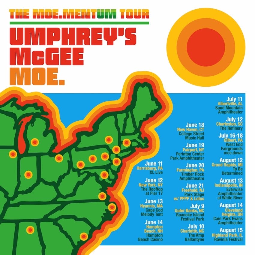 Umphrey’s McGee and moe. Unveil Joint Summer Tour