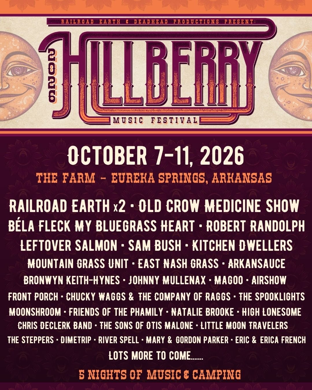 Railroad Earth's Hillberry Music Festival to Feature Performances