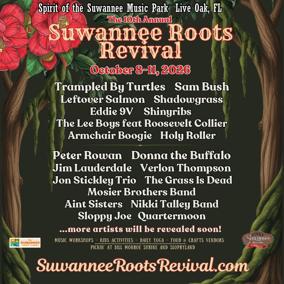 Suwannee Roots Revival Unveils 2026 Lineup: Trampled By Turtles