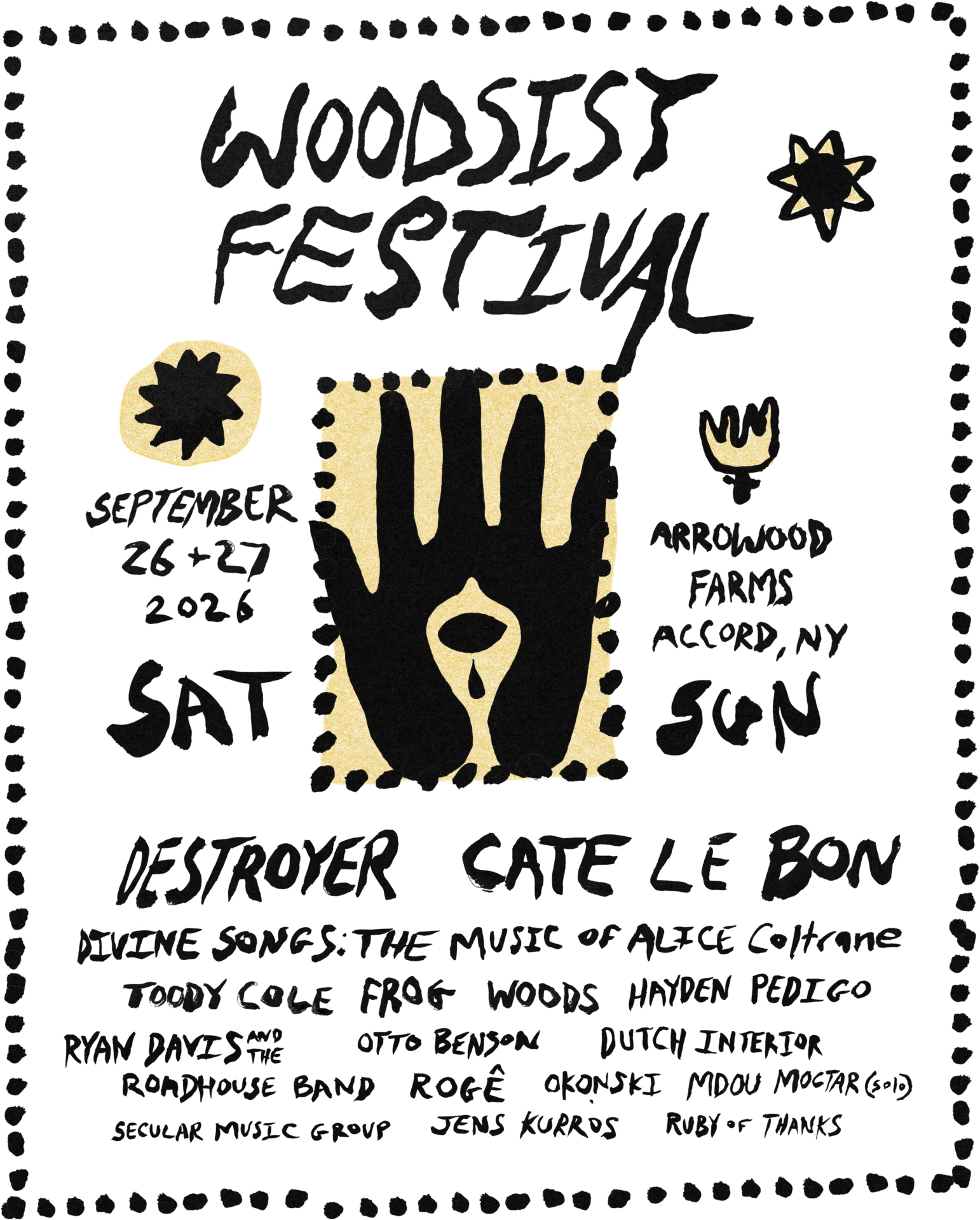 Woods Will Welcome Destroyer,  Cate Le Bon, Alice Coltrane Tribute and More to Woodsist 2026