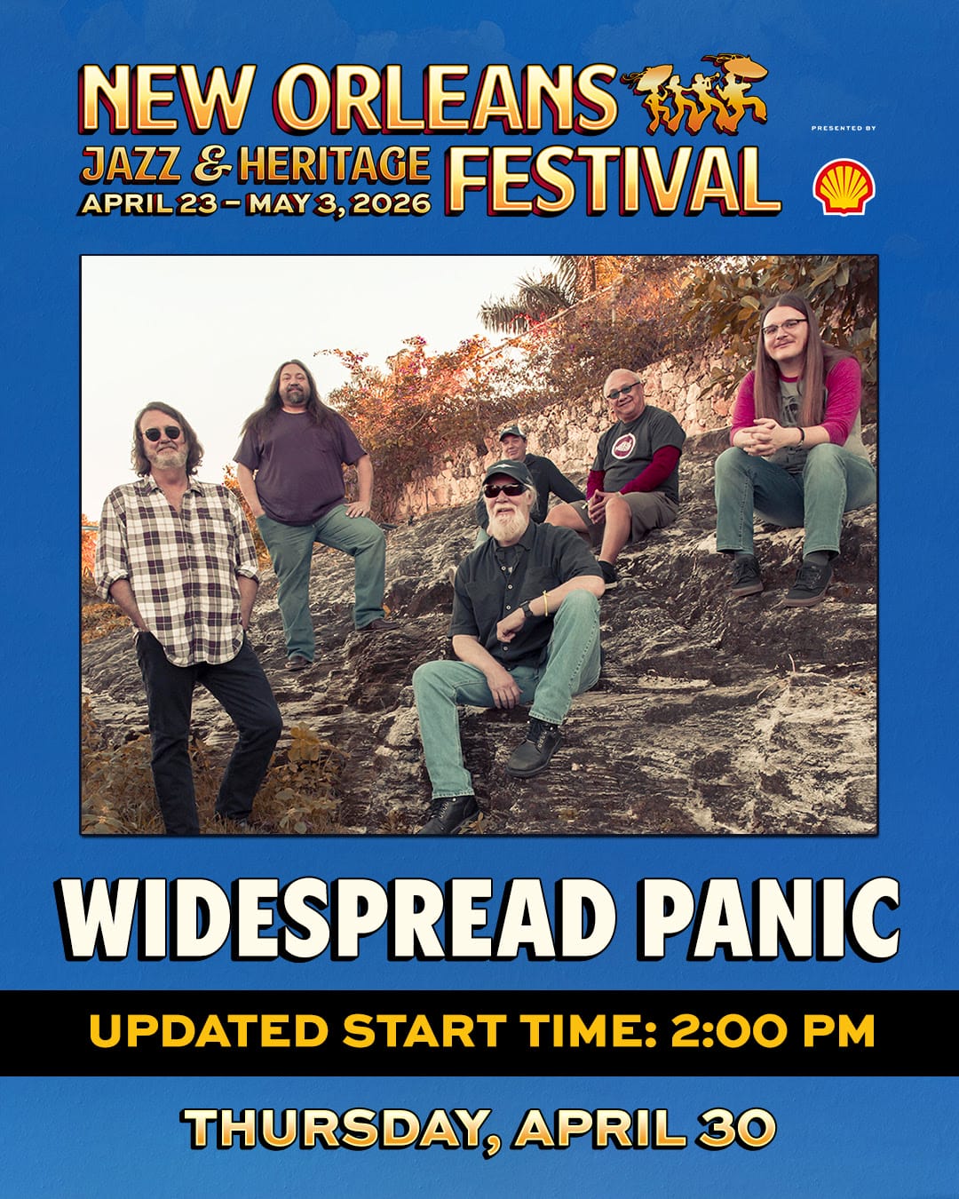 Widespread Panic’s New Orleans Jazz & Heritage Festival Set Time Shifts to 2 p.m. Due to Weather Concerns