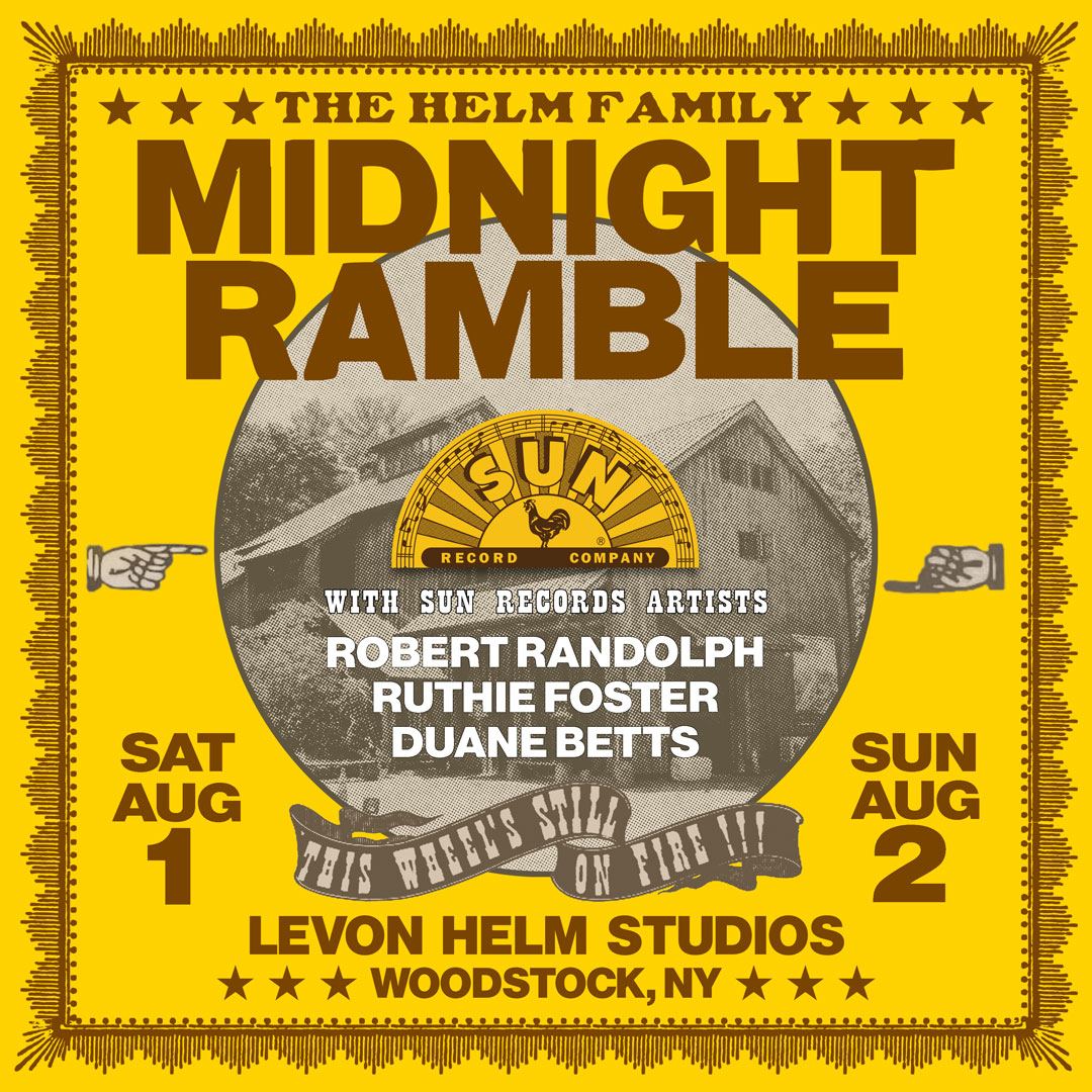Sun Records Midnight Ramble to Unite Amy Helm, Robert Randolph, Ruthie Foster and Duane Betts to Celebrate The Band