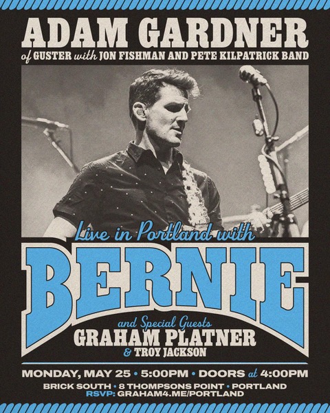 Jon Fishman to Join Adam Gardner and Pete Kilpatrick Band for Fight the Oligarchy Tour Stop in Portland, Maine