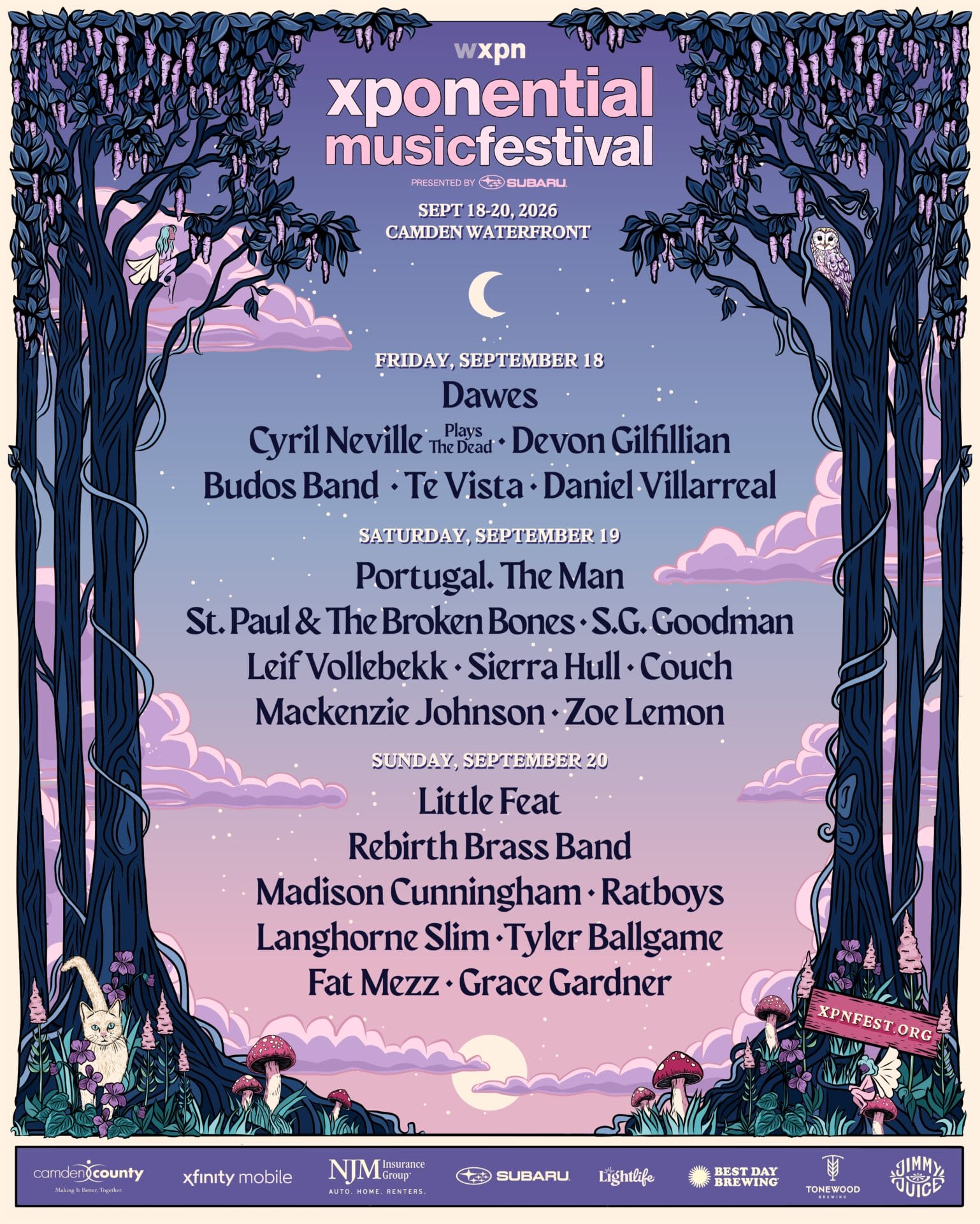 WXPN Reveals 2026 XPoNential Music Festival Lineup: Little Feat, Portugal. The Man, Dawes, Sierra Hull and More