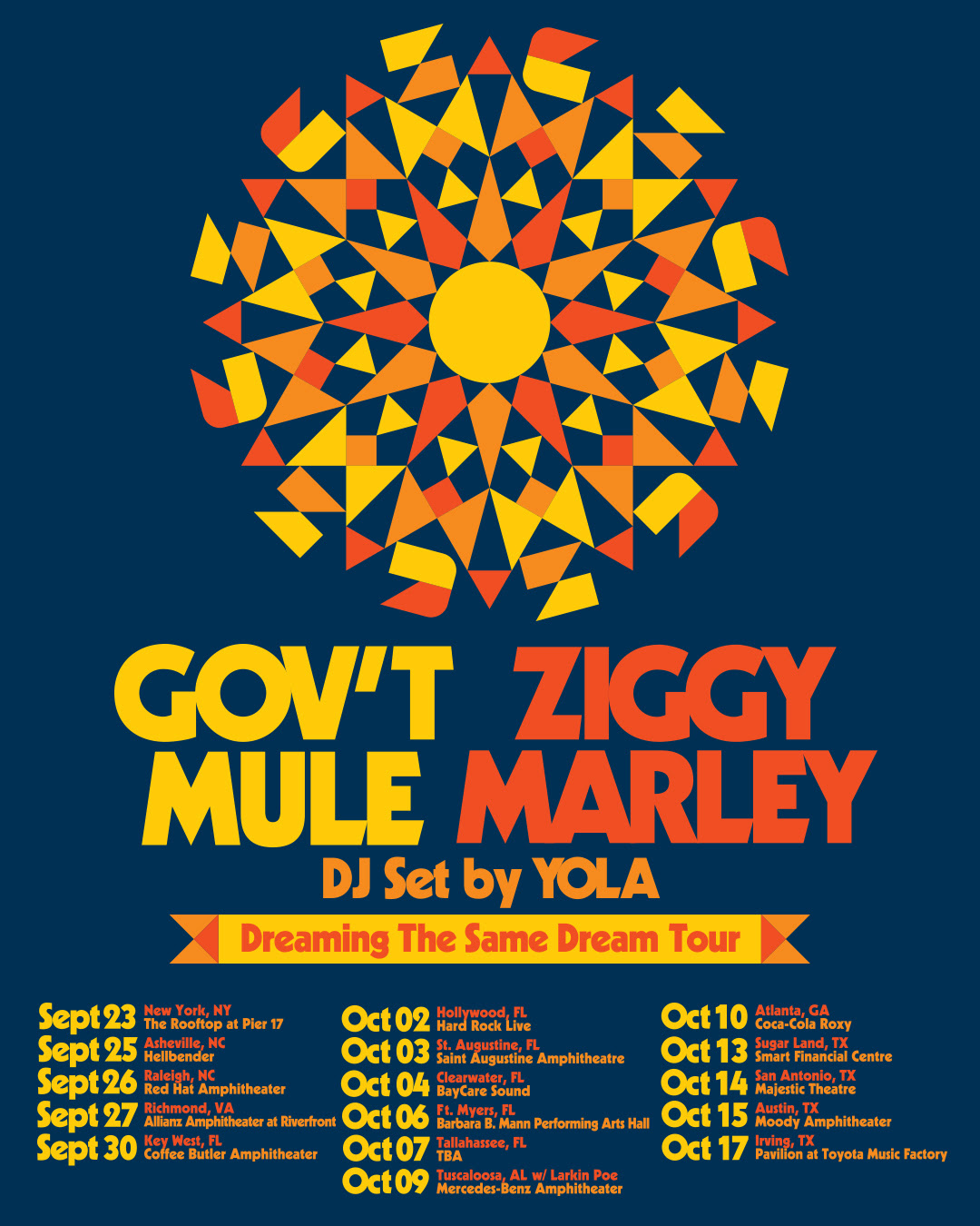 Gov’t Mule and Ziggy Marley Announce the Dreaming The Same Dream Tour