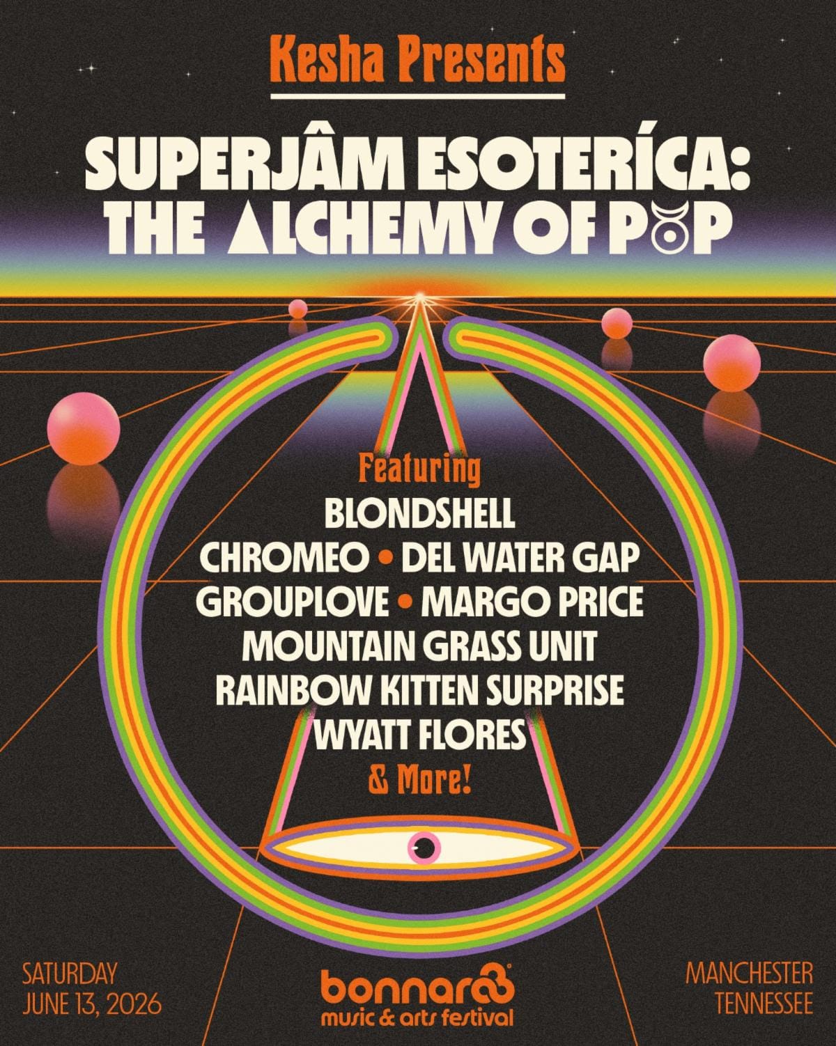 Bonnaroo Reveals Kesha-Hosted Superjam Lineup Featuring Margo Price, Grouplove, Mountain Grass Unit, Chromeo and More