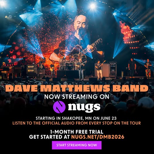 Nugs Will Begin Streaming Dave Matthews Band Shows