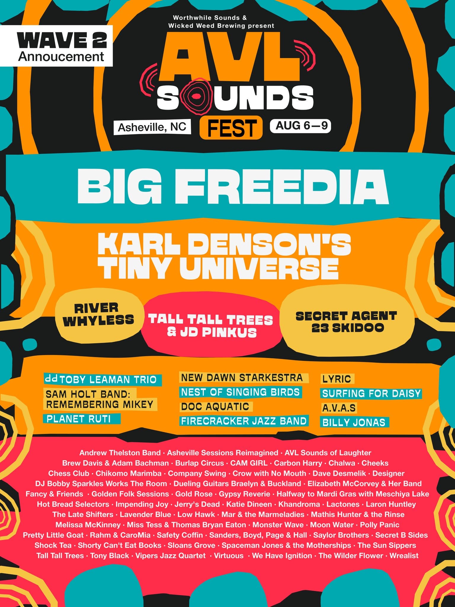 Big Freedia, Karl Denson’s Tiny Universe and River Whyless Join AVL Sounds Fest