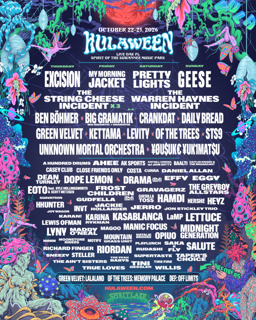 KETTAMA, The Warren Haynes Incident, Frost Children Join Hulaween Lineup