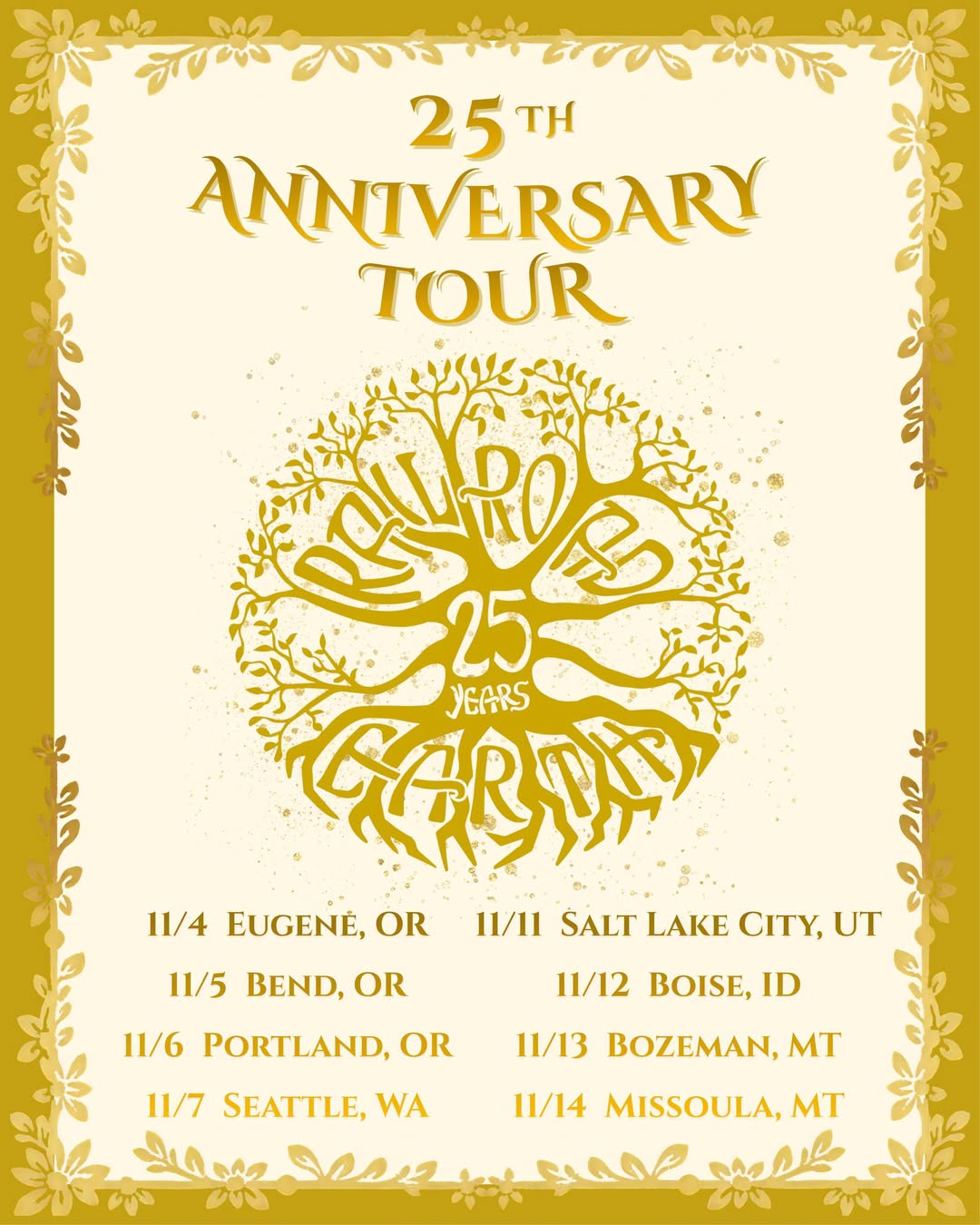 Railroad Earth Add Northwest Shows