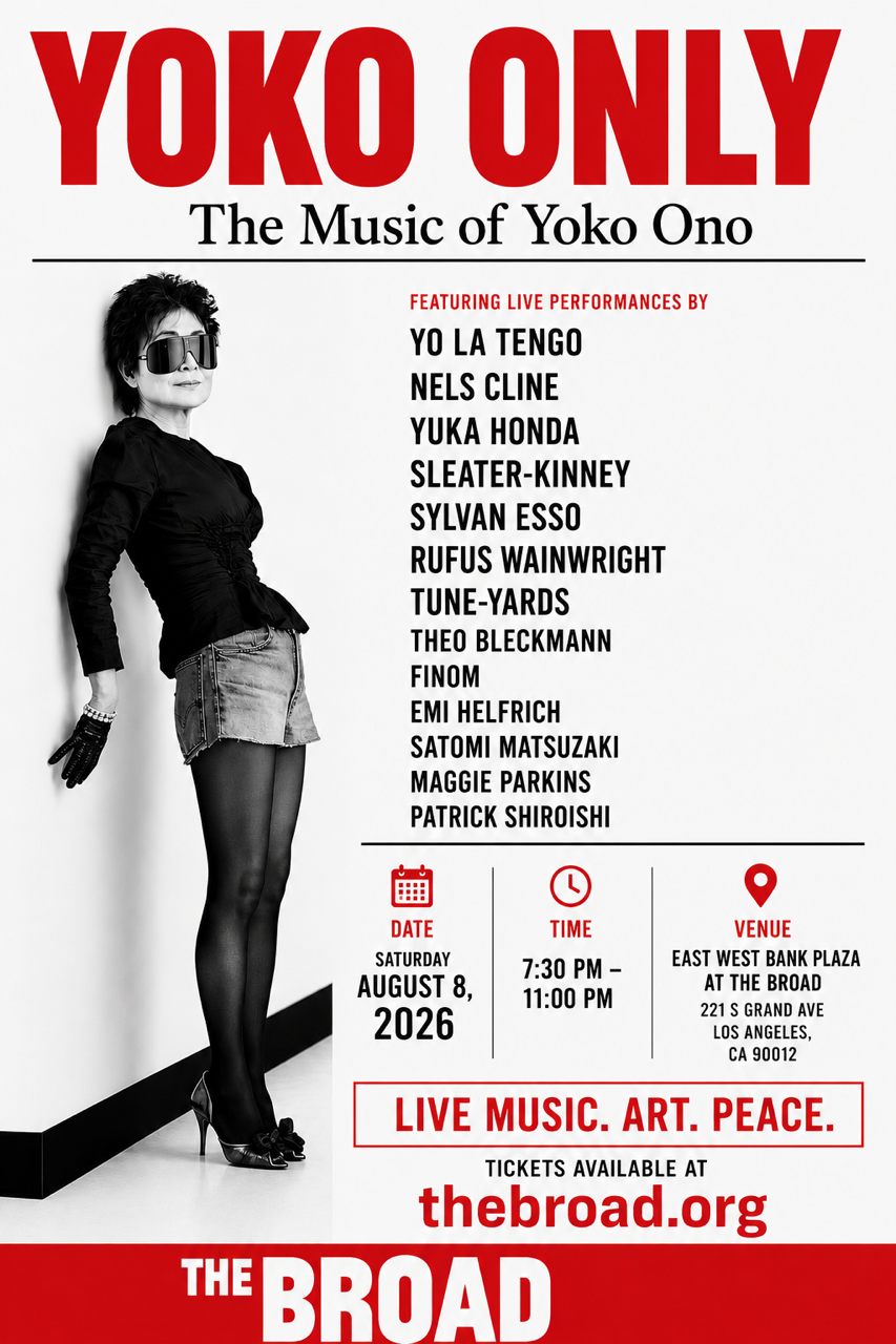 Yuka Honda, Nels Cline, Yo La Tengo, Sleater-Kinney, Sylvan Esso, Tune-Yards, Rufus Wainwright and More to Honor Yoko Ono in LA